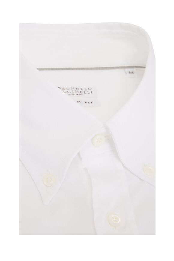 Brunello Cucinelli - White Button Down Sport Shirt