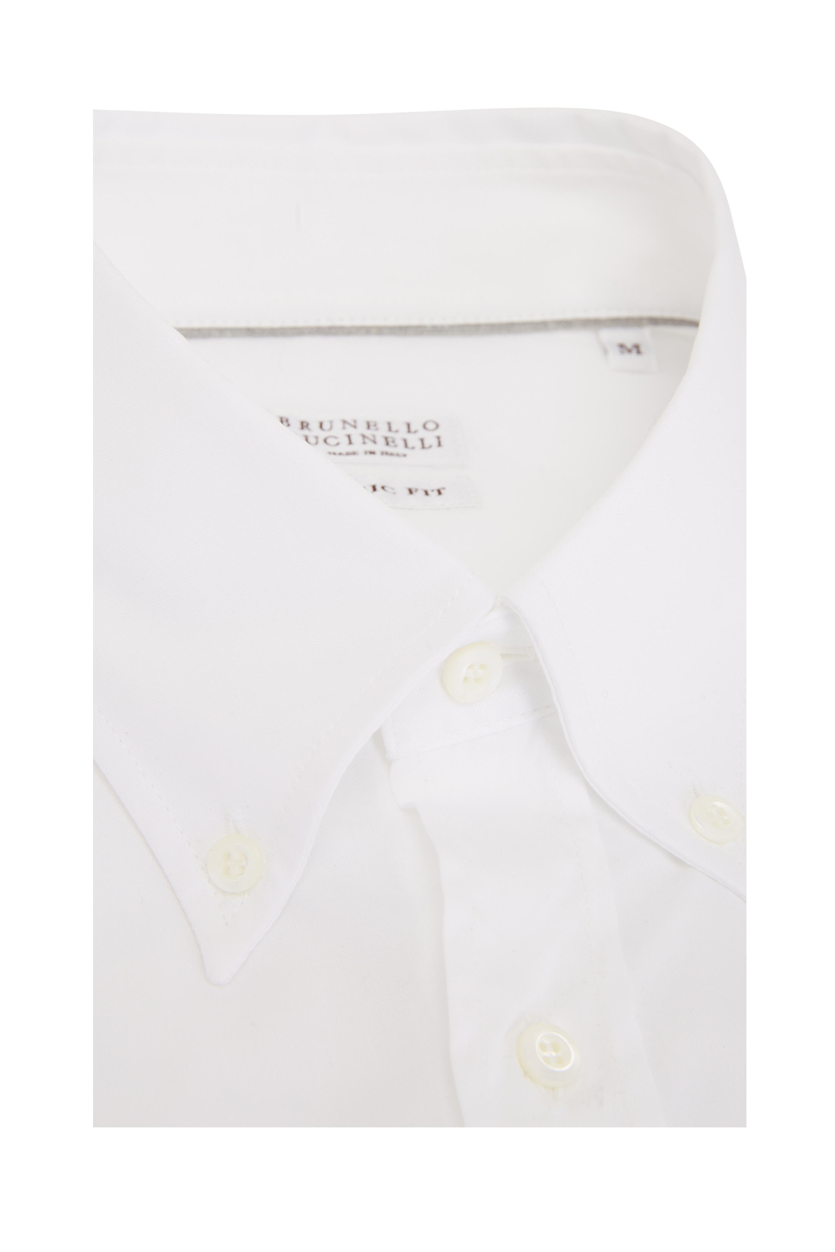 Brunello Cucinelli - White Button Down Sport Shirt