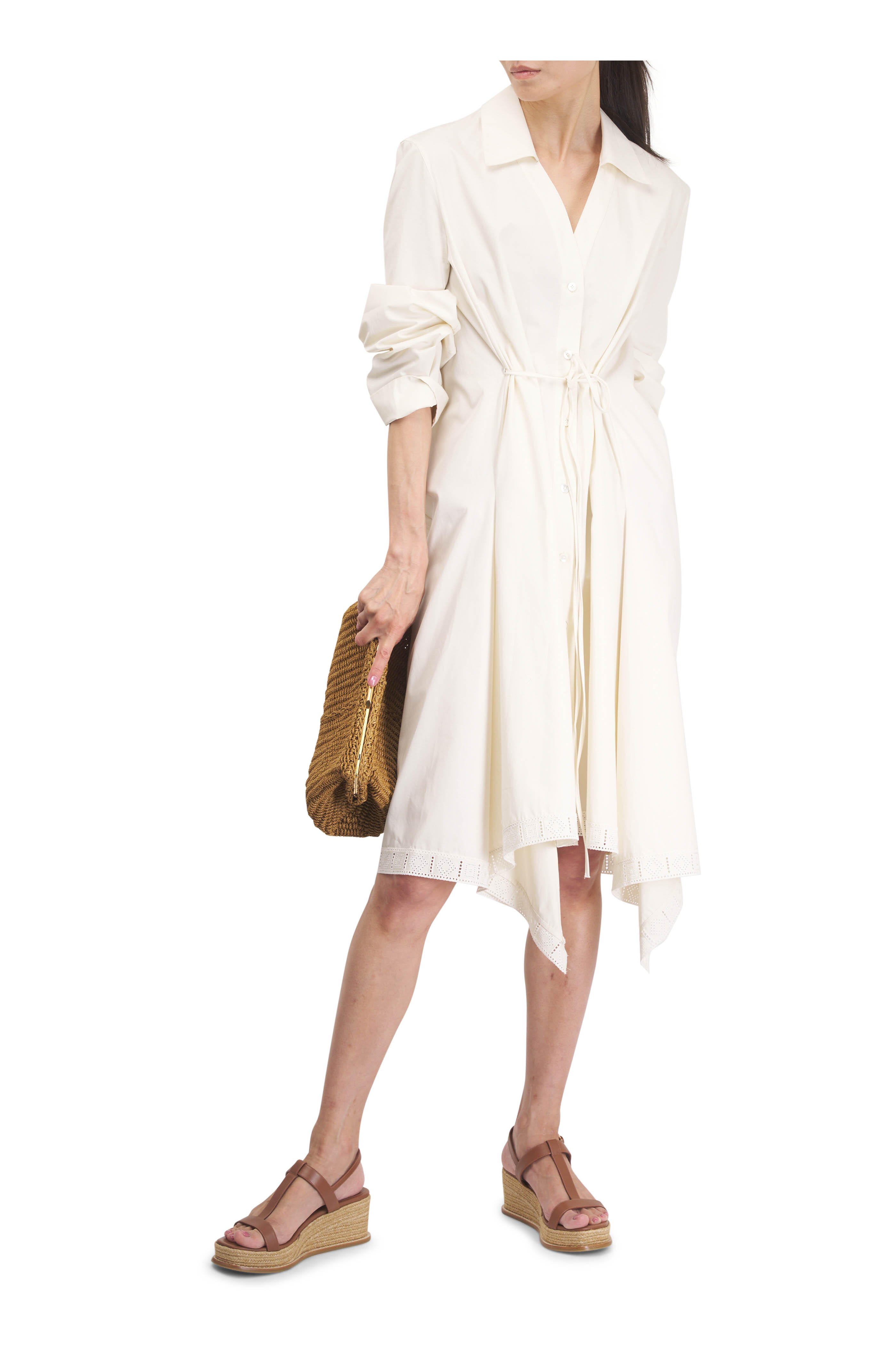 Jimmy Choo - Theia Tan Leather Espadrille Wedge, 65mm