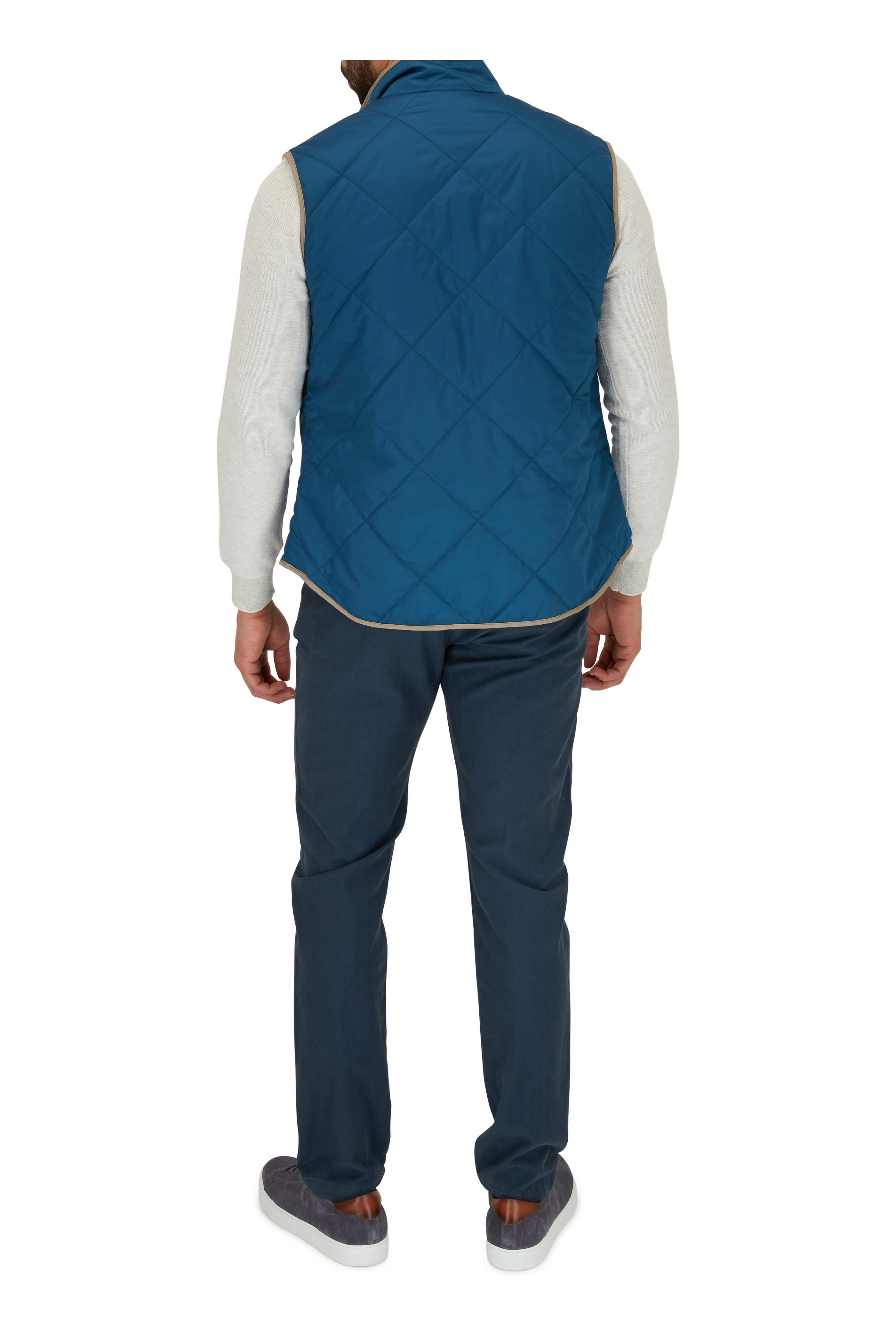 Waterville - Bright Navy Blue Quilted Vest