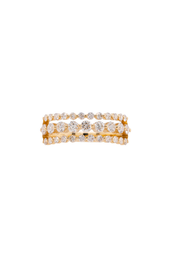 Bridget King 14k Yellow Gold Galaxy Diamond Ring - view 1