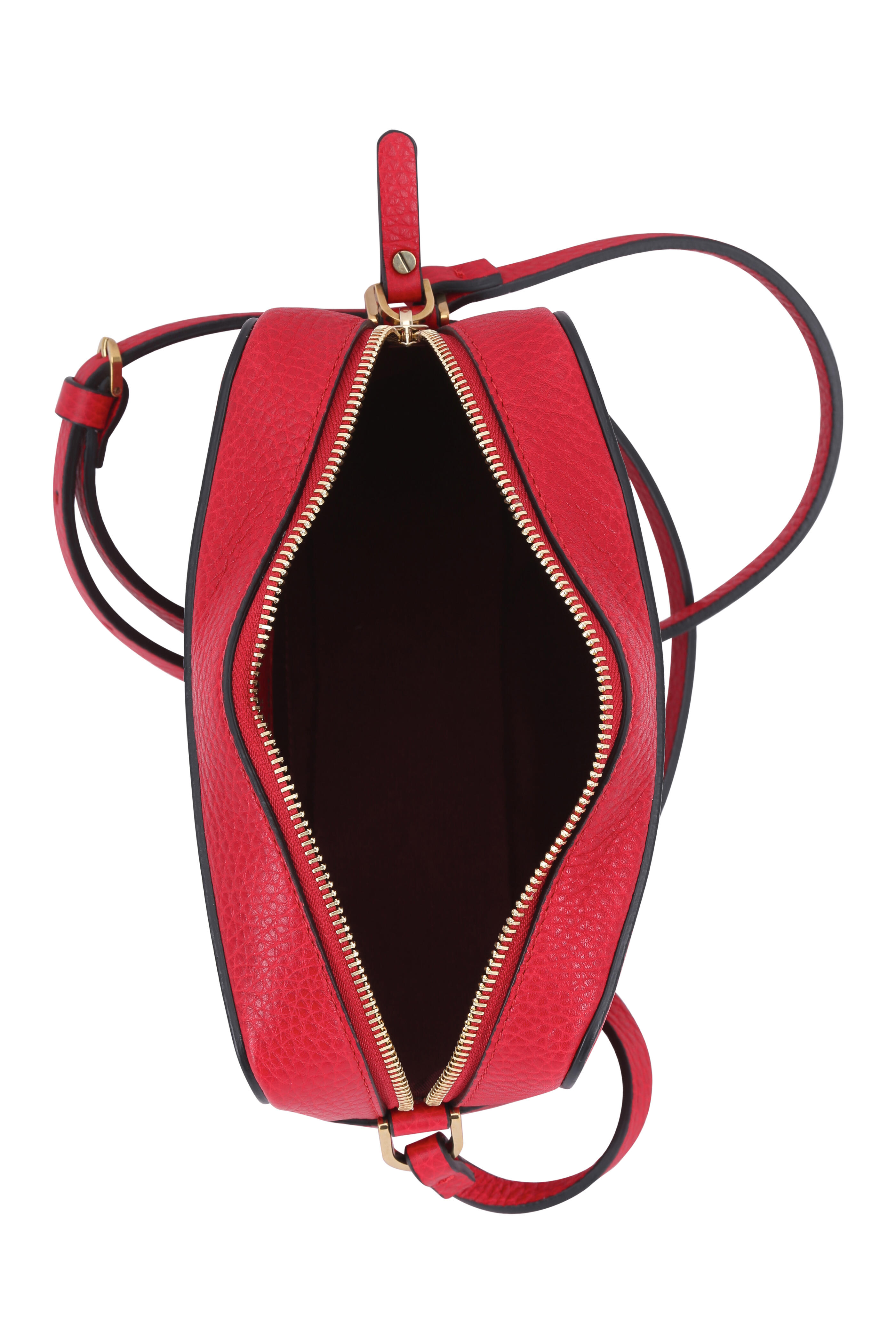 Lanvin - So Lanvin Red Leather Logo Embossed Camera Bag