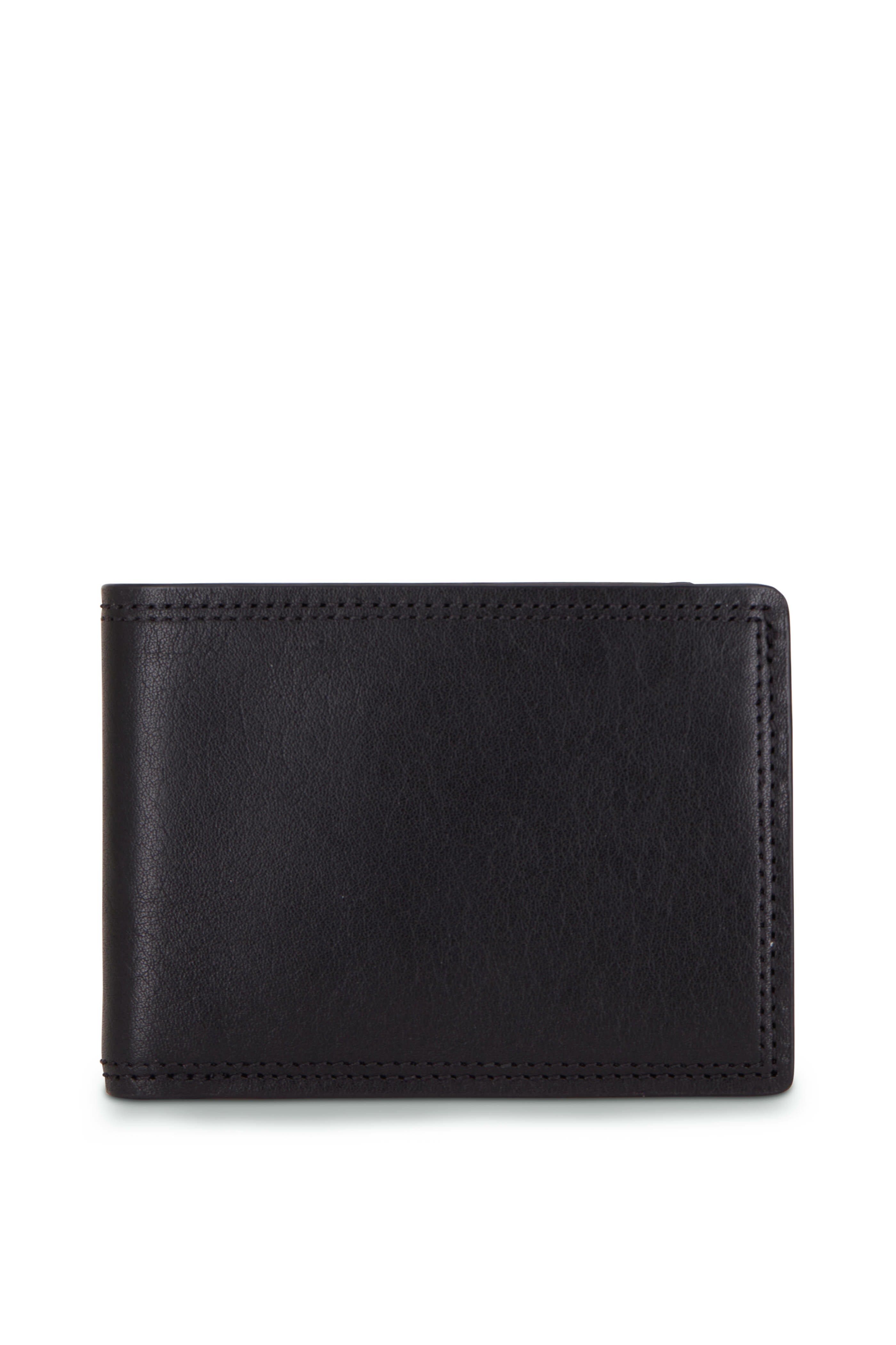 Bosca - Black Leather Small Bifold Wallet | Mitchell Stores