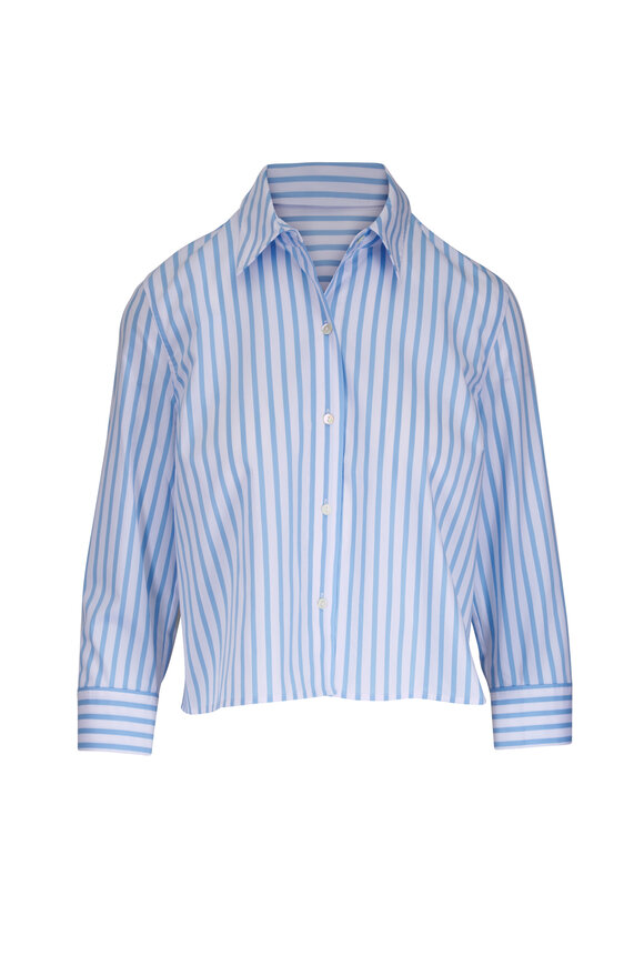 L'Agence Fawn Multi Beach Print Button Up Shirt - view 1