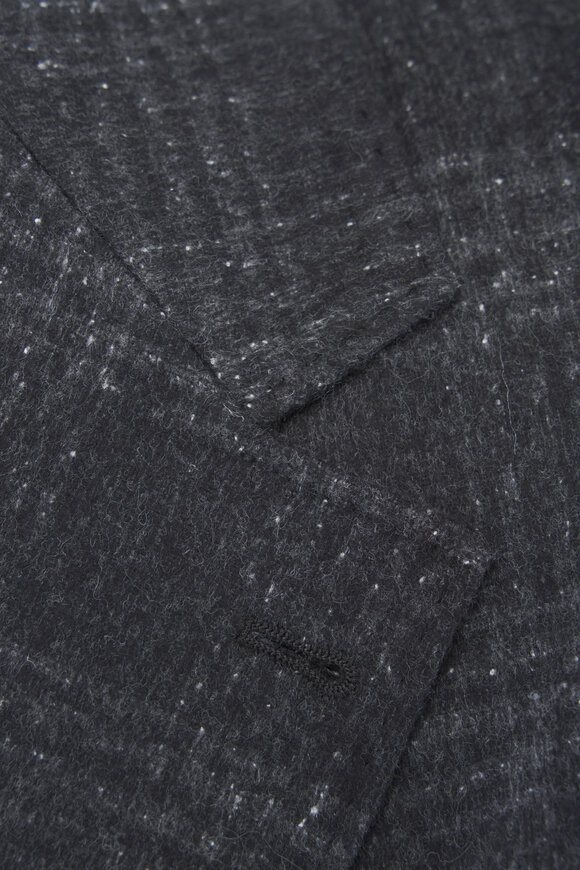 Brunello Cucinelli - Charcoal Plaid Leisure Silk & Wool Suit 