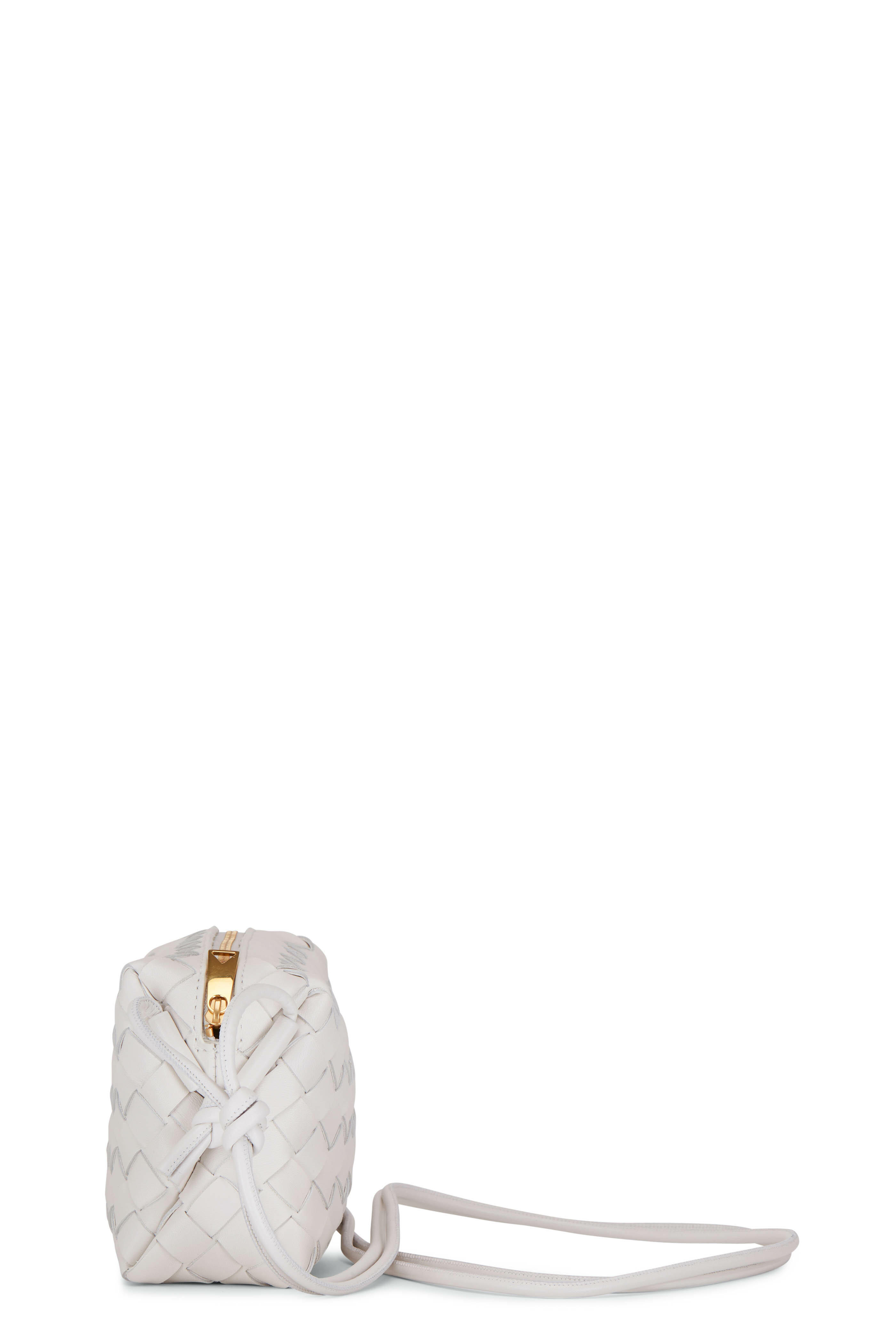 Bottega Veneta - Mini White Loop Shoulder Bag | Mitchell Stores