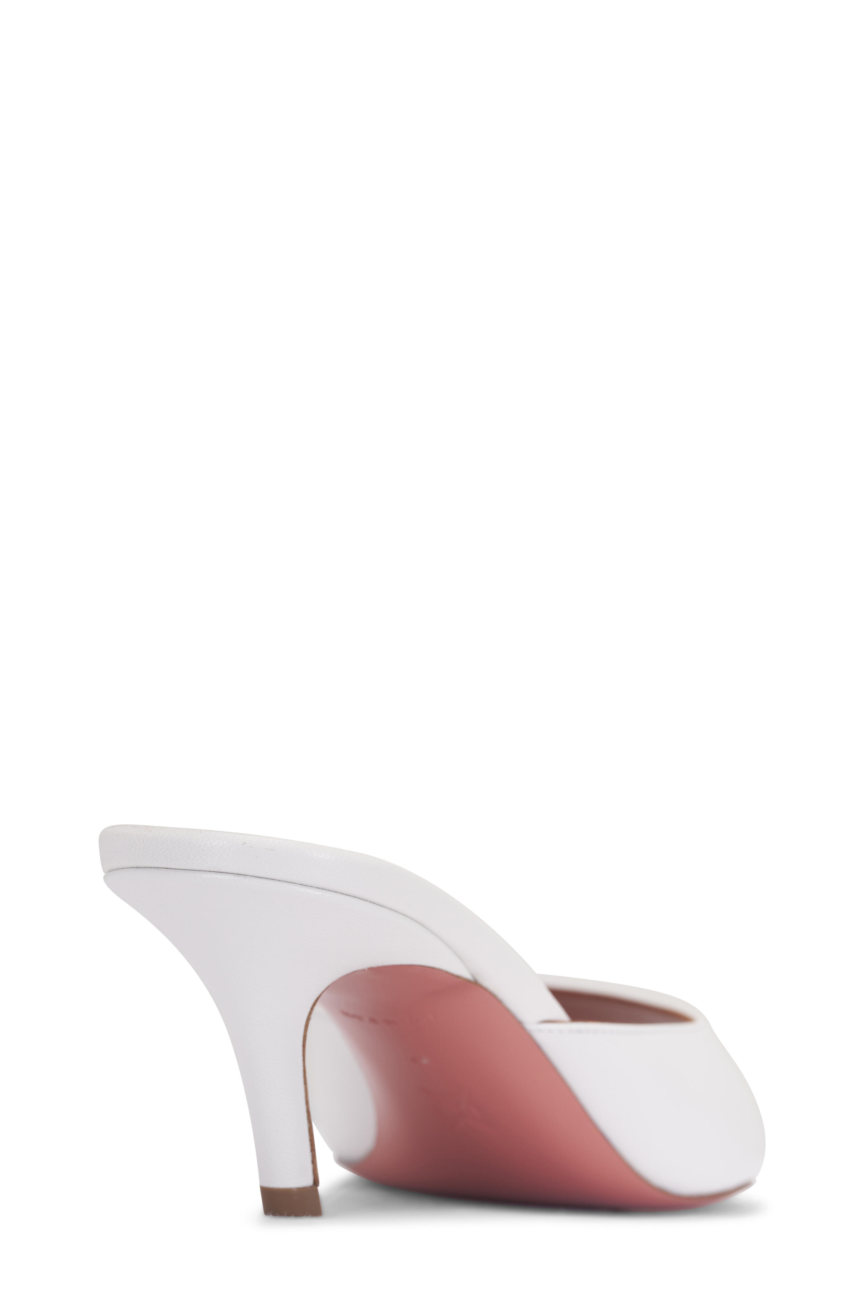【関税込み】Amina Muaddi ホワイト Bianca サンダル Transparent Bianca Glass Slipper 95 Mules by Amina Muaddi on