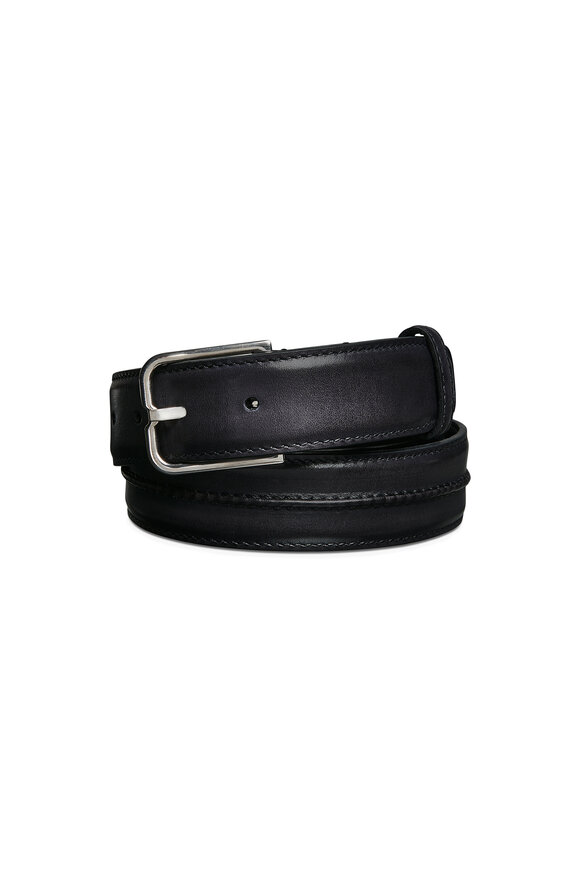 Berluti Black Essence Leather Belt