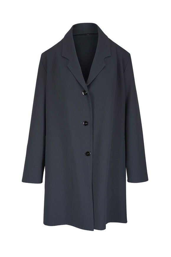 Peter Cohen Cab Slate Double Faced Wool Coat - view 1