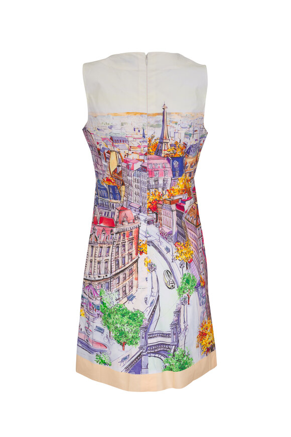 Rani Arabella Printed Paris Sleeveless Mini Dress - view 3
