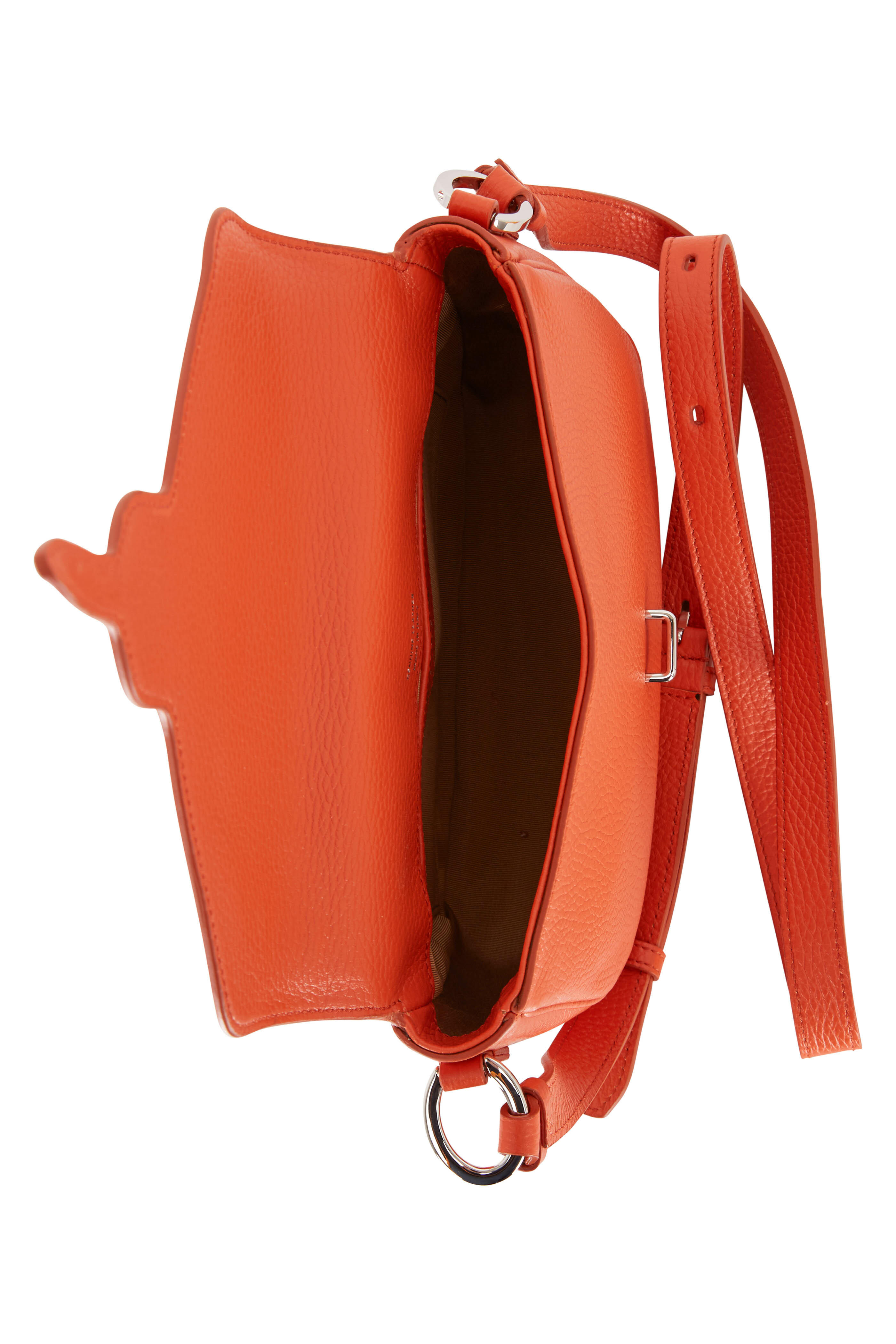 Tod's - Joy Orange Pebbled Leather Crossbody Bag