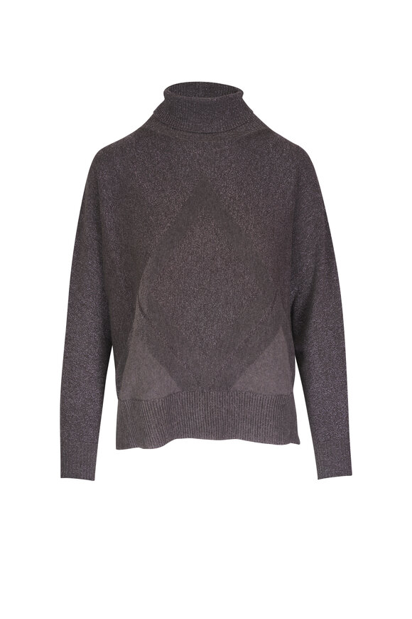 D.Exterior Lead Lurex Turtleneck Sweater 