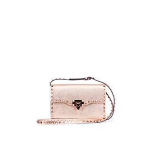 Valentino Garavani - Rockstud Rose Gold Pebbled Leather