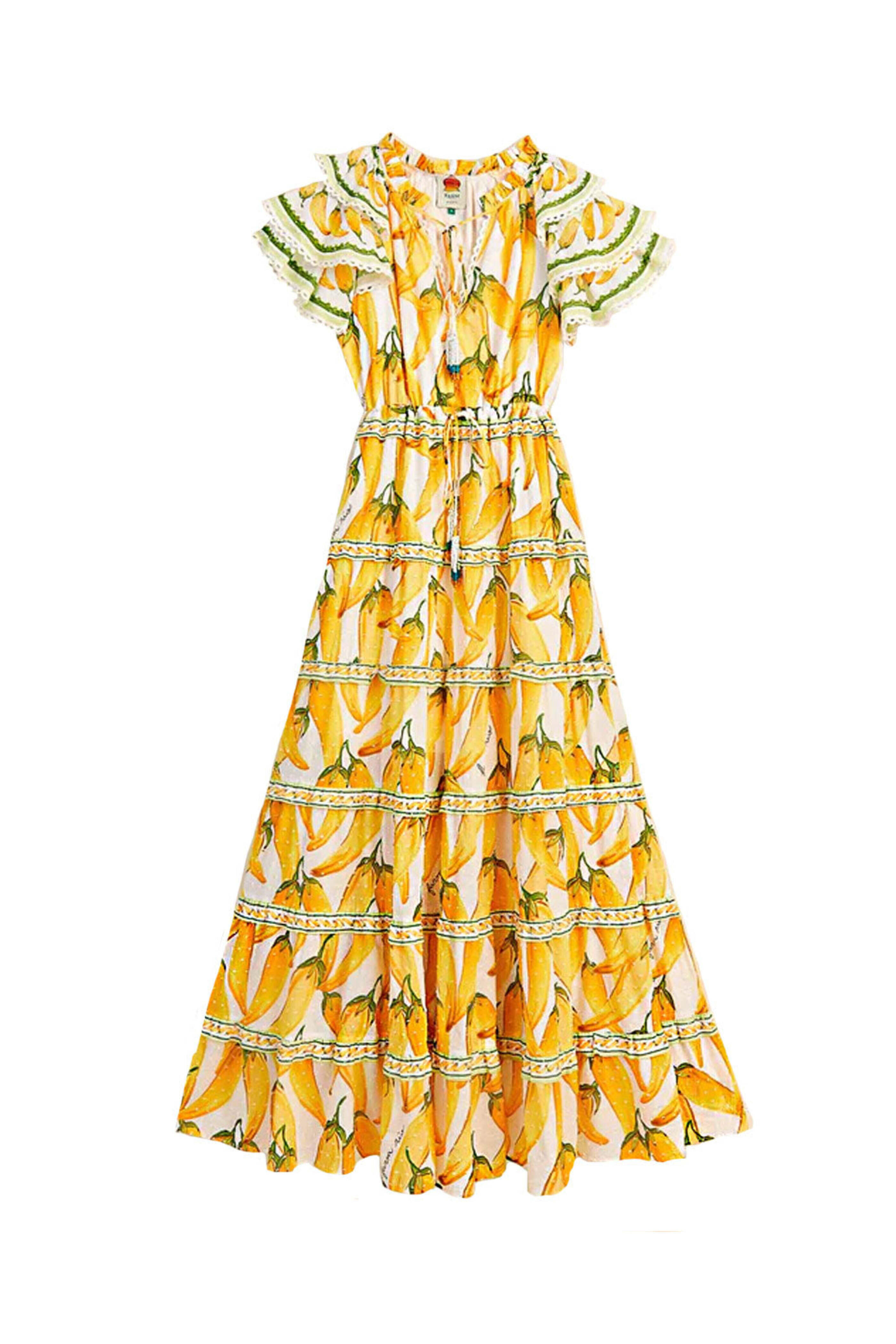 Farm Rio - Peppers Off White Maxi Dress