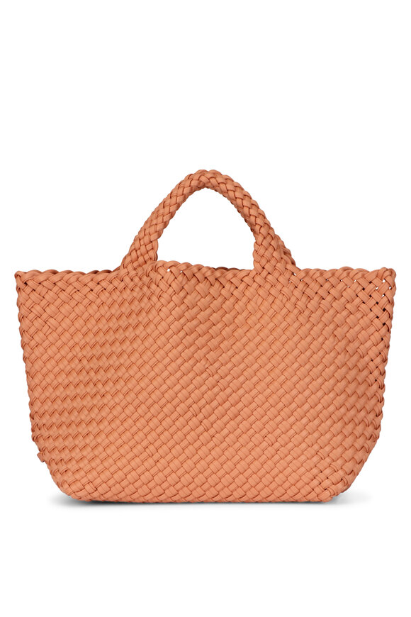 Naghedi Medium St. Barths Peach Double Weave Tote - view 2