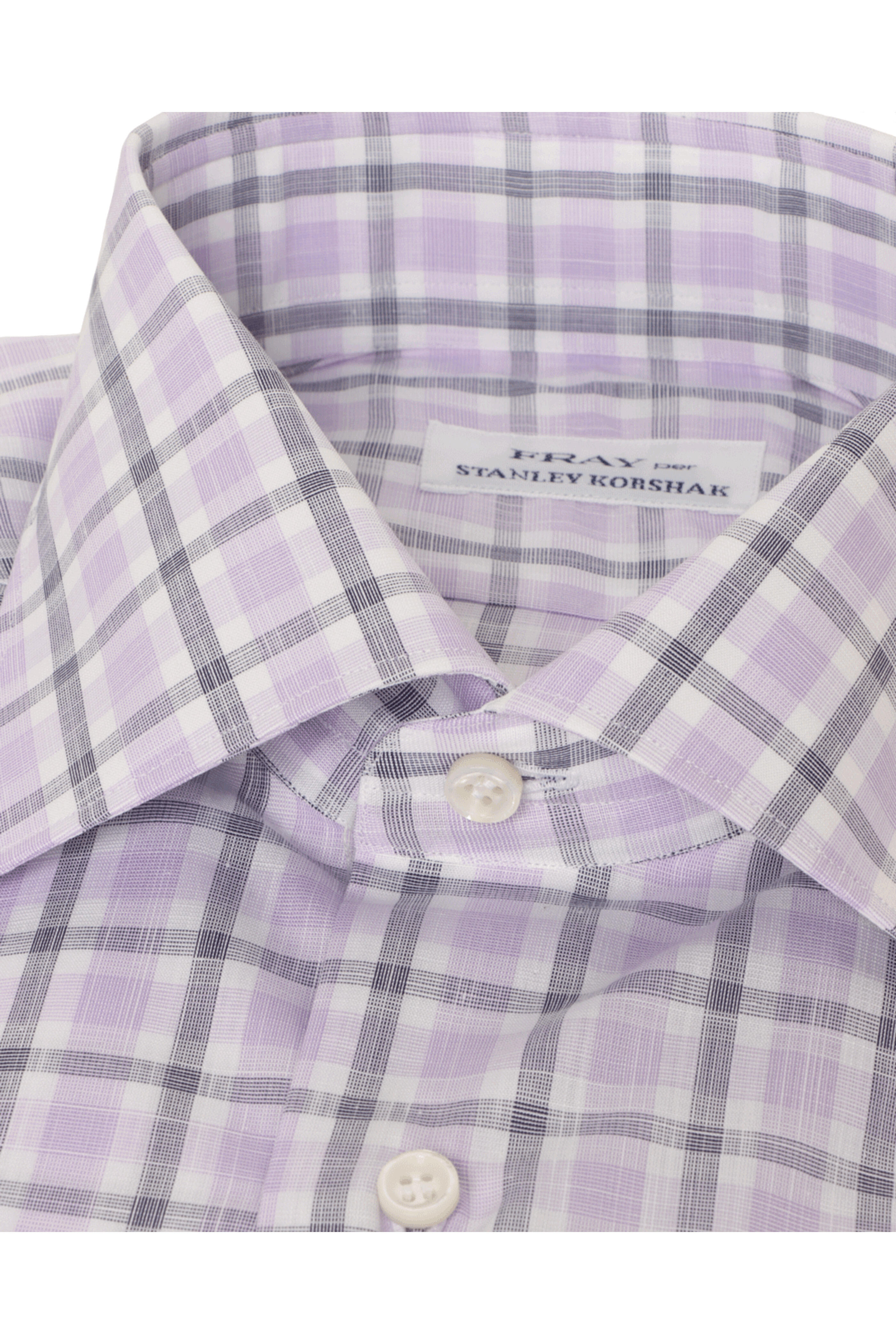 Fray - Lavender Check Dress Shirt