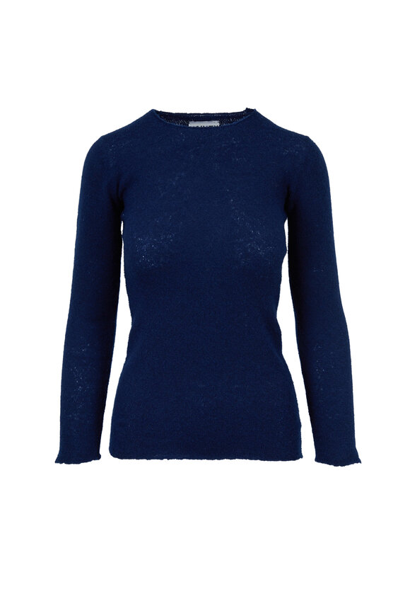 Lainey Keogh - Navy Cashmere Crewneck Sweater