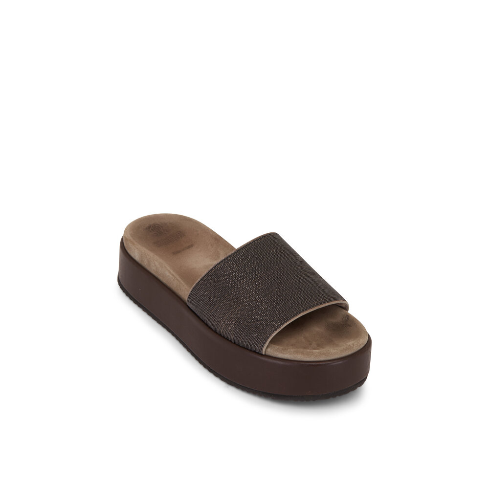 BRUNELLO CUCINELLI フラットシューズ 37½ ブラウン レディース フラットシューズ＆ローファー | Brunello Cucinelli