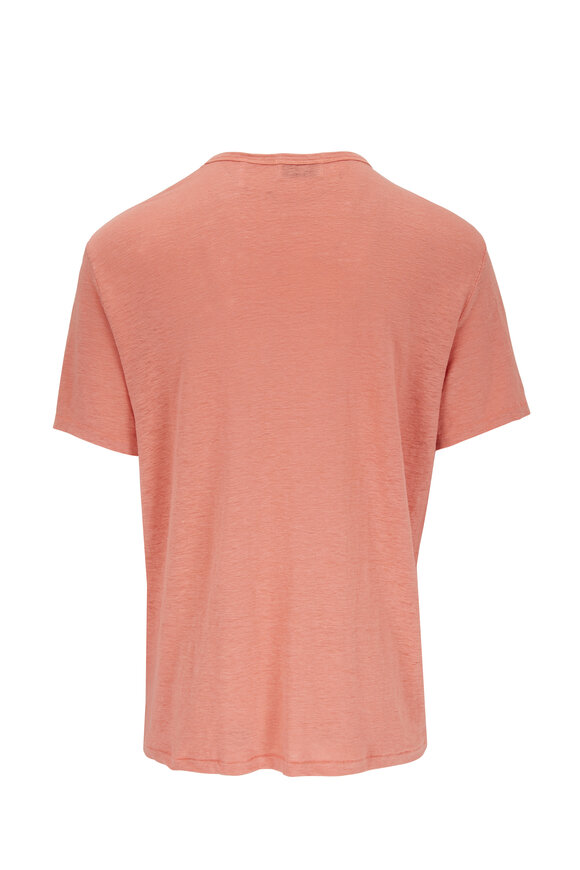 BLDWN Nolen Faded Orange Linen T-Shirt - view 2