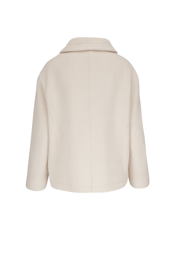 未使用☆和田颯 how Melton Coat Ivory 002 Da-iCE 未使用☆和田颯 how Melton Coat Ivory 002 Da-iCE
