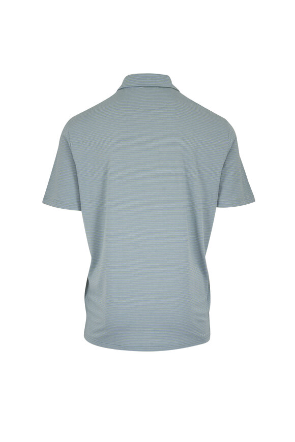 Faherty Brand Movement™ Green Stripe Polo - view 2