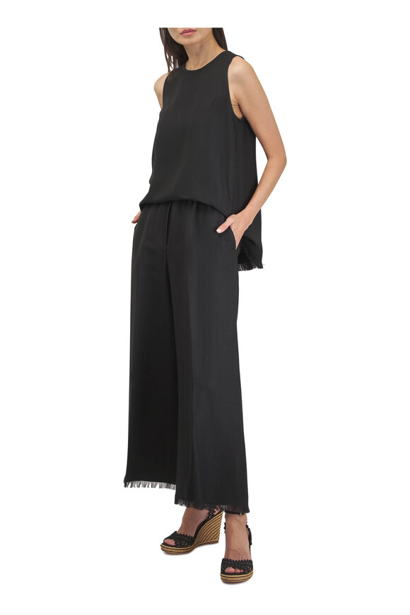 Antonelli Samuele Black Woven Pant - view 2