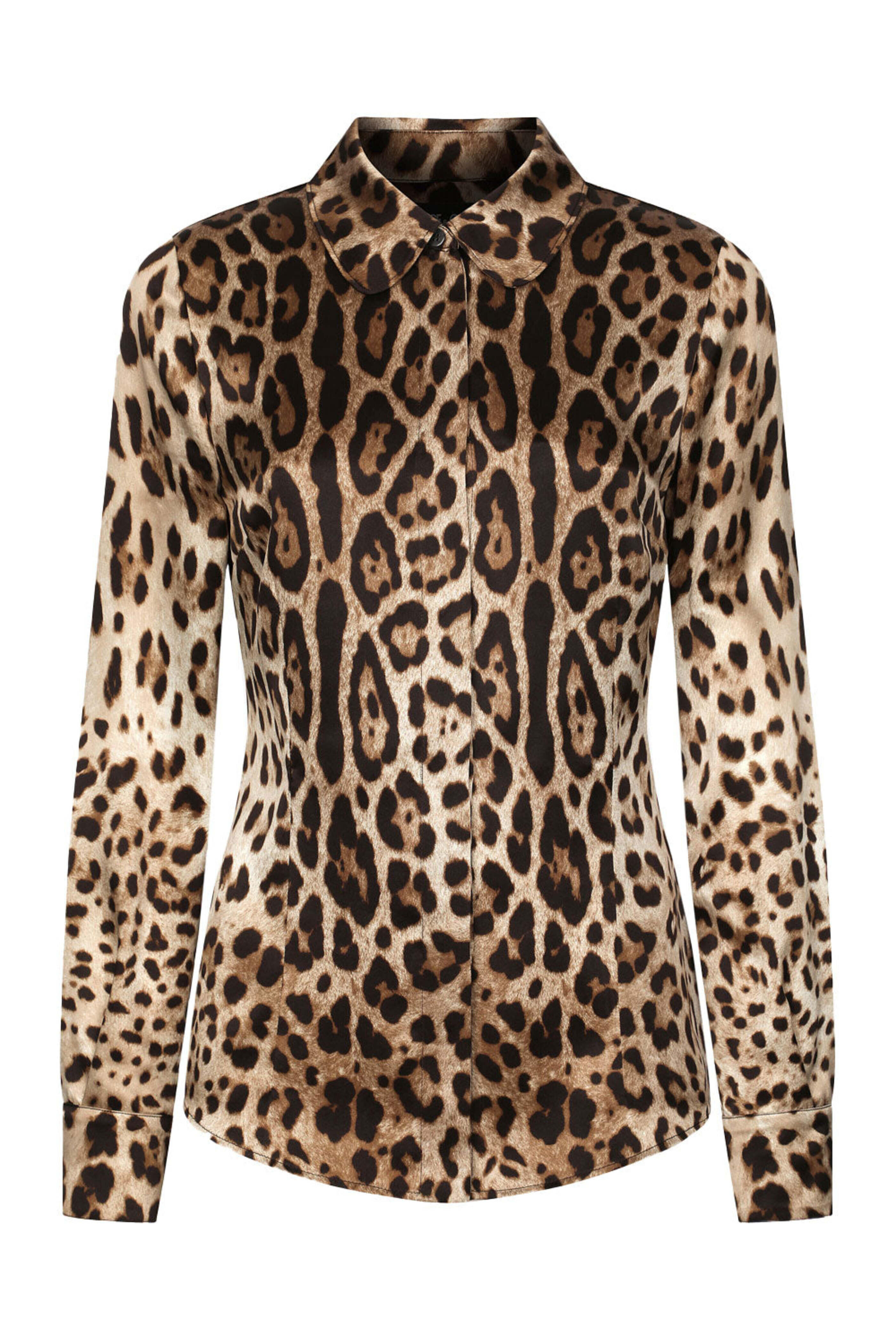 Dolce & Gabbana - New Leopard Print Collared Shirt