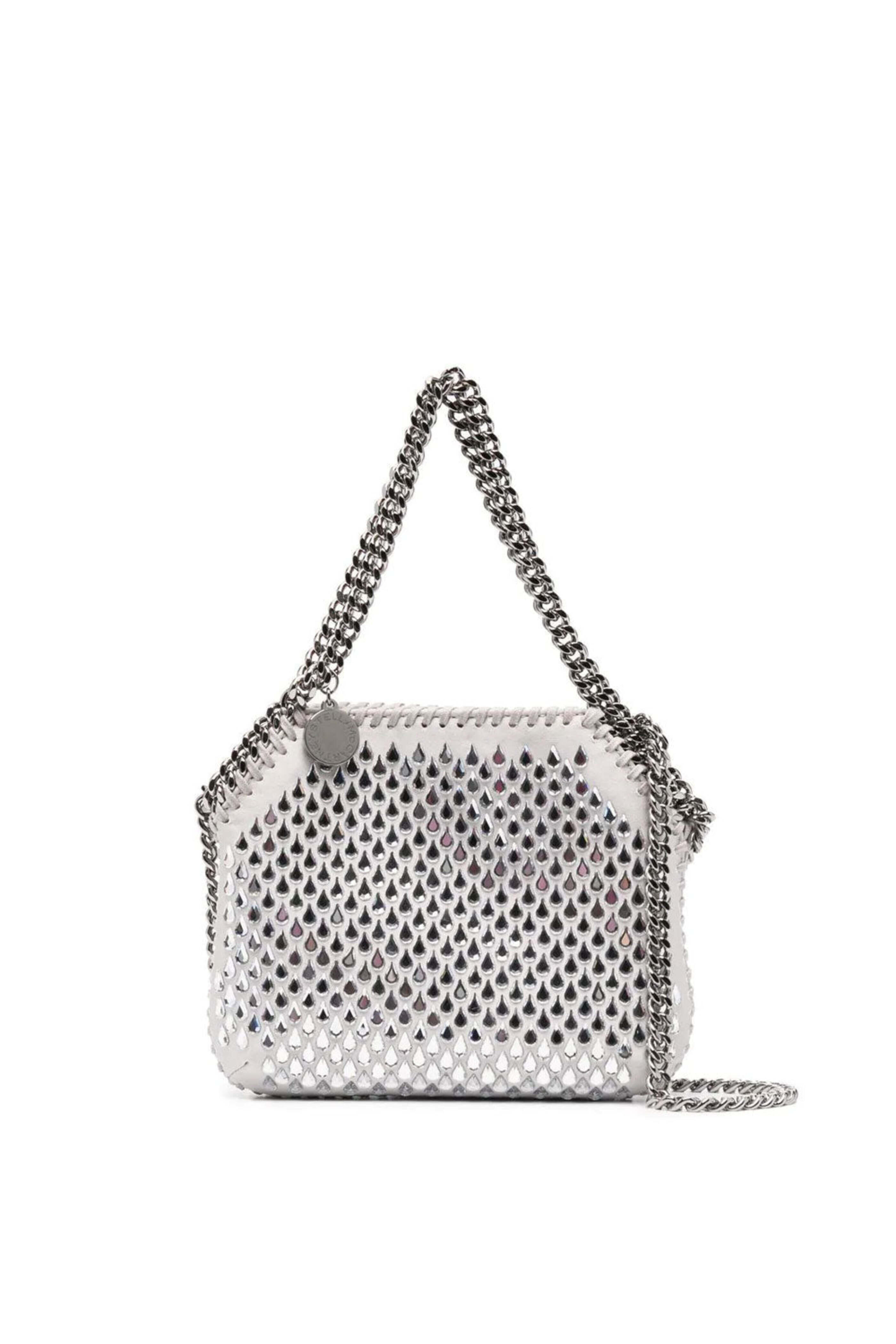 ショルダーバッグ・ポシェット STELLA MCCARTNEY LIGHT GREY FALABELLA MINI BAG Women Grey Falabella Wallet Crossbody Bag | Stella McCartney US