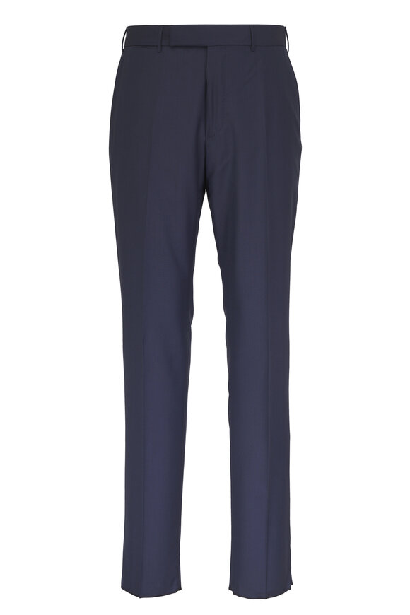 Zegna Slate Wool Dress Pant - view 1
