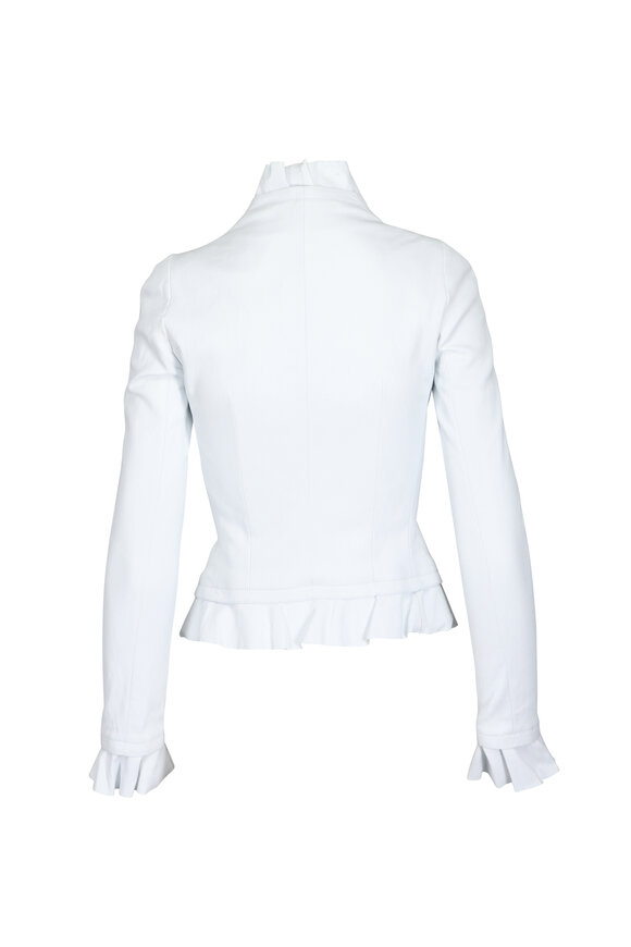 Jitrois Jagger White Ruffled Jacket - view 2