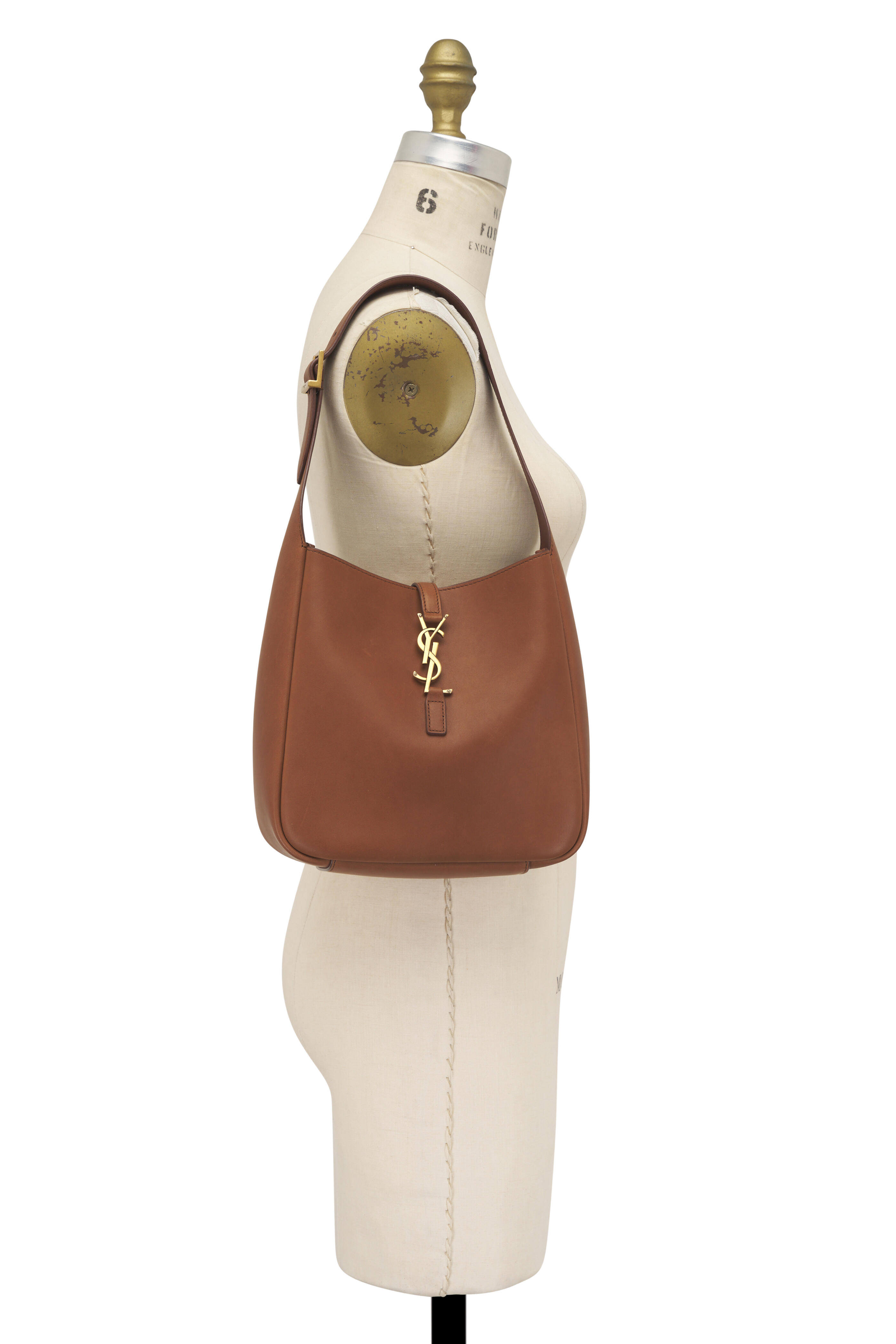 Saint Laurent - Small Le 5 À 7 Supple Toasted Brown Leather Bag