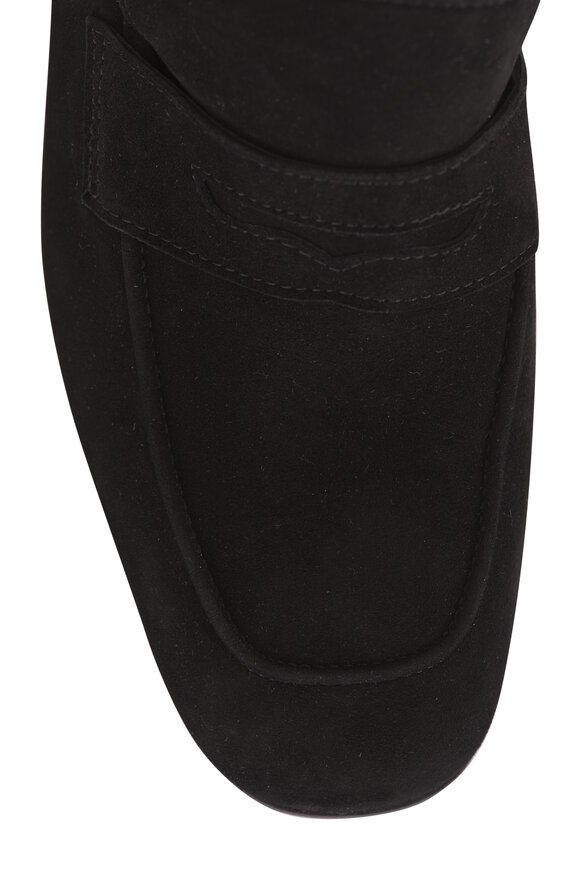 Sophique Milano Essemziale Black Suede Penny Loafer, 50mm - view 5