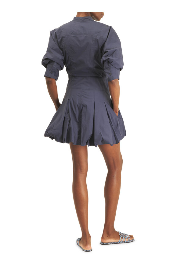 Simkhai Effie Navy Bubble Mini Dress - view 4