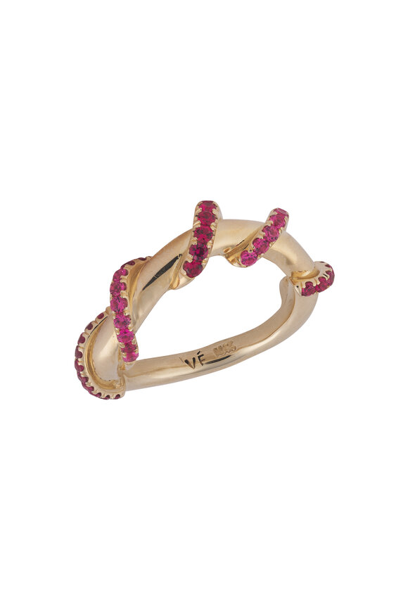 Vanessa Thick Spinel Wrap Band Ring