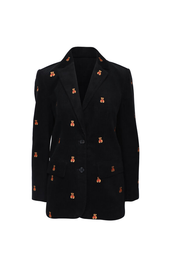 Lingua Franca Bowery Bear Black Blazer