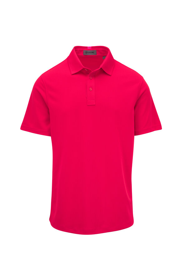 G/Fore Essential Lava Red Performance Piqué Polo