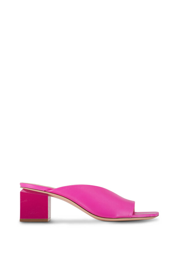 AGL - Angie Pink Cube Heel Sandal, 65mm