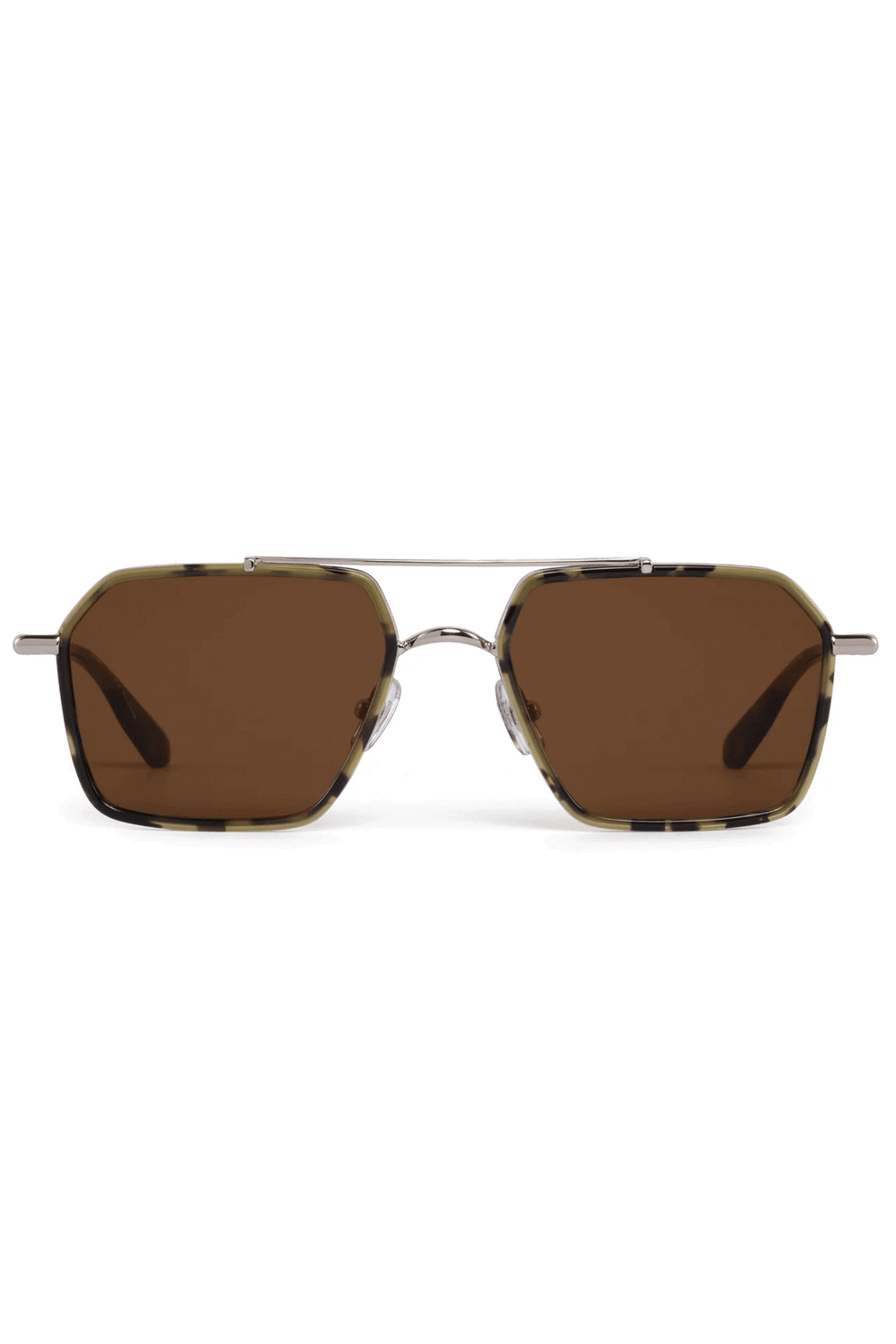 KREWE Black Sunglasses with Matte Finish and Metal Bridge Bengal Polarized 24k St. Louis Sunglasses | KREWE du optic main image 4