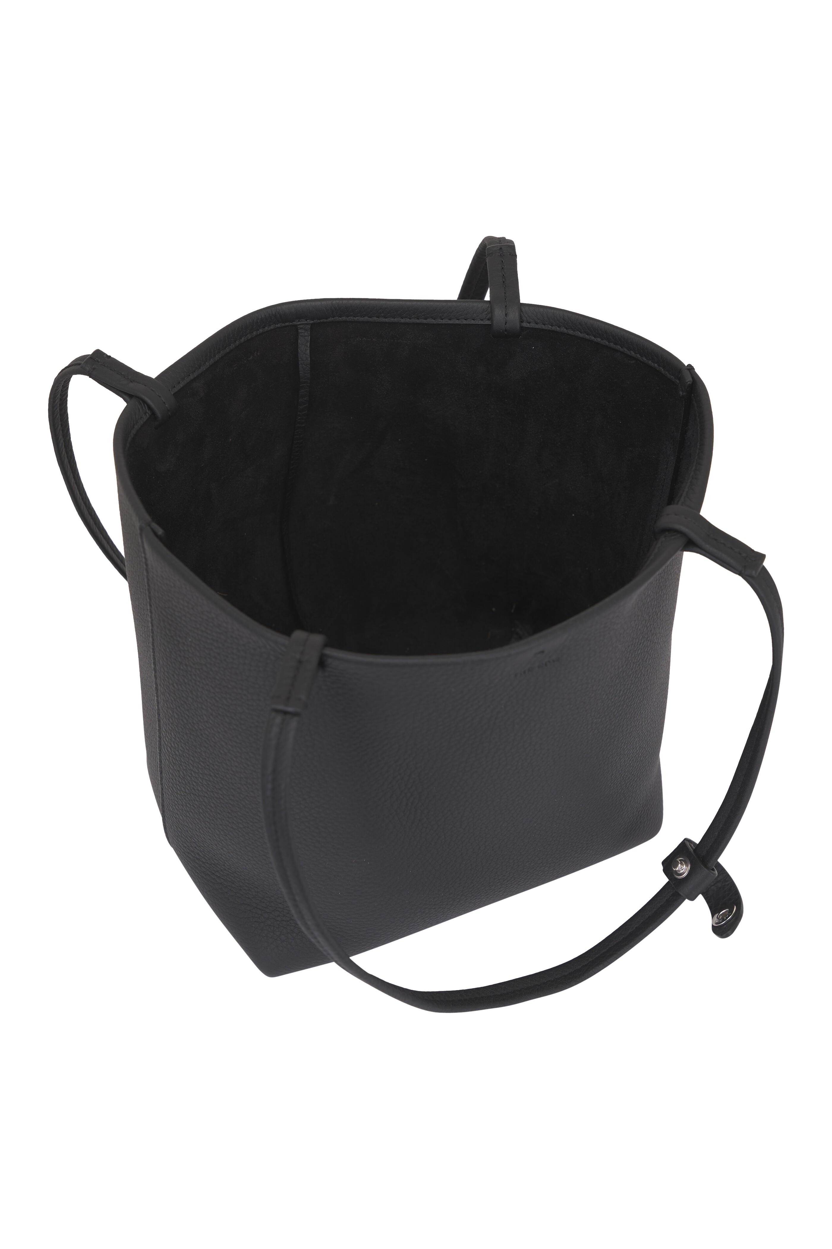 The Row - Medium Park Black Ans Leather Tote