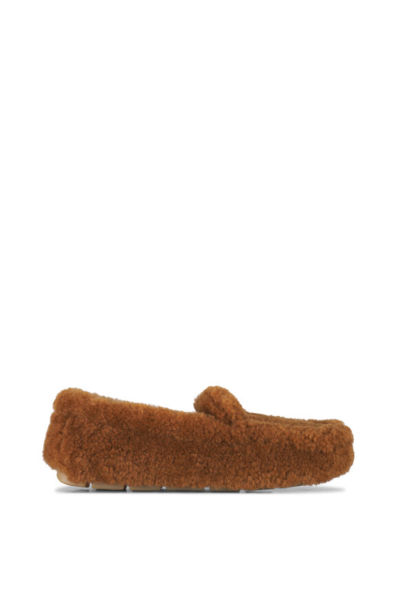 Prada - Caramel Fuzzy Slipper Driver