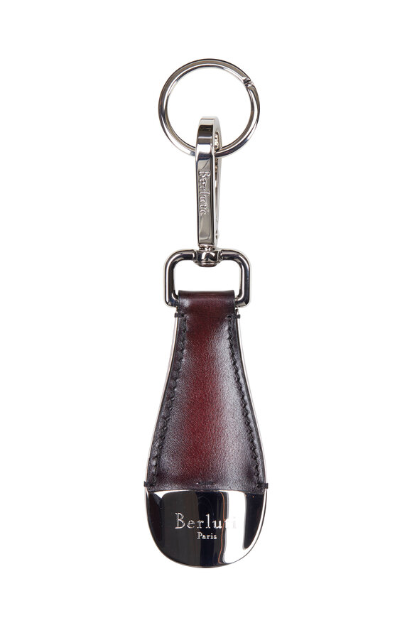 Berluti - Burgundy Shoehorn Keychain