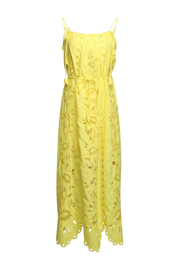 【13MONTH】Sheer Flower Long Dress (YELLOW) Sheer Flower Long Dress (YELLOW) - 13MONTH | 60% - Asian