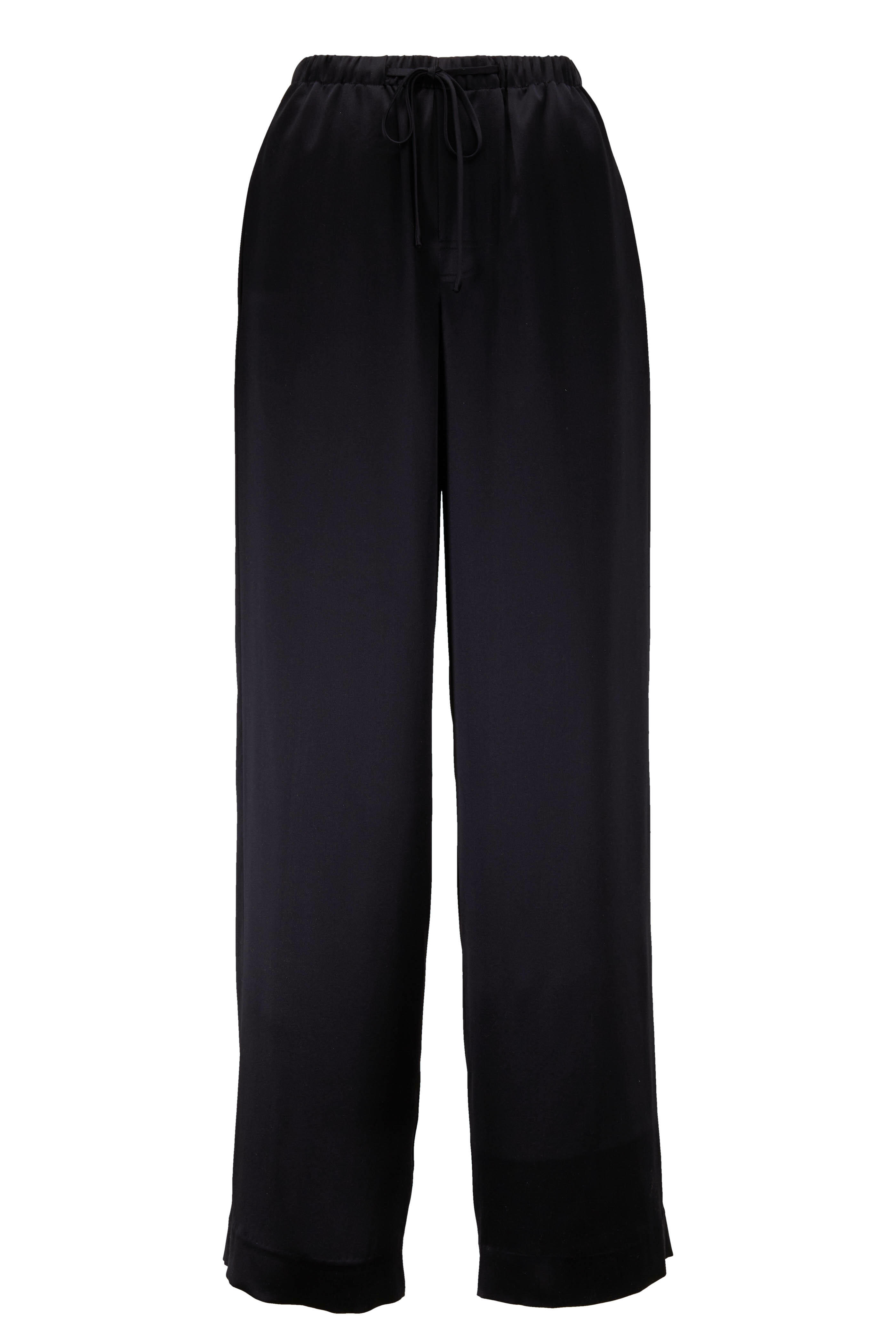 Vince - Black Satin Pajama Pant | Mitchell Stores