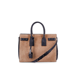 Saint Laurent Women's Sac de Jour Baby Brown Leather Canework Satchel | by Mitchell Stores