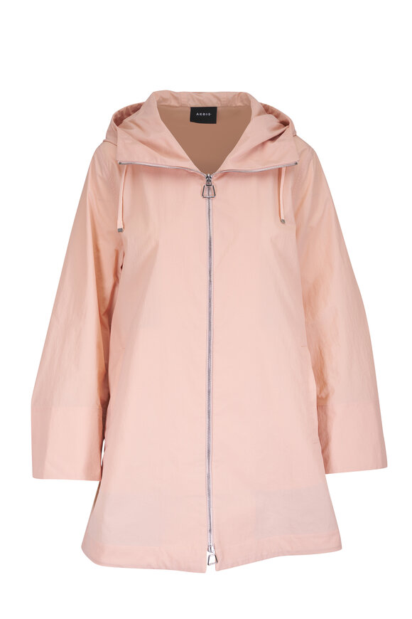 Akris Blanche Seashell Tech Gabardine Coat