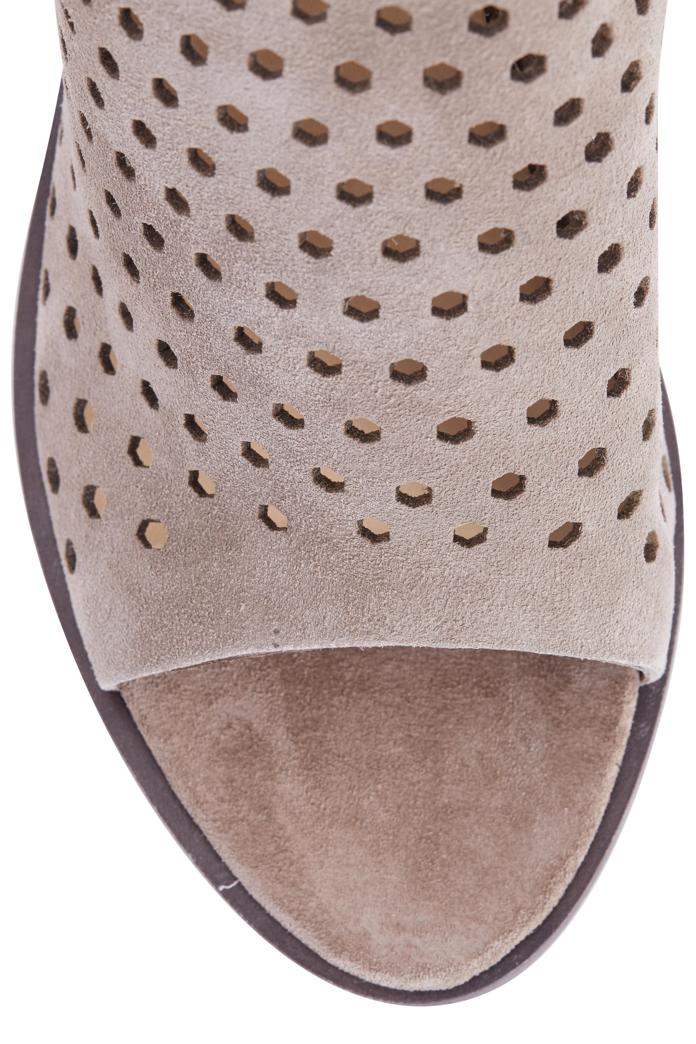 Rag & Bone - Wyatt Gray Perforated Block Heel Sandal, 100mm