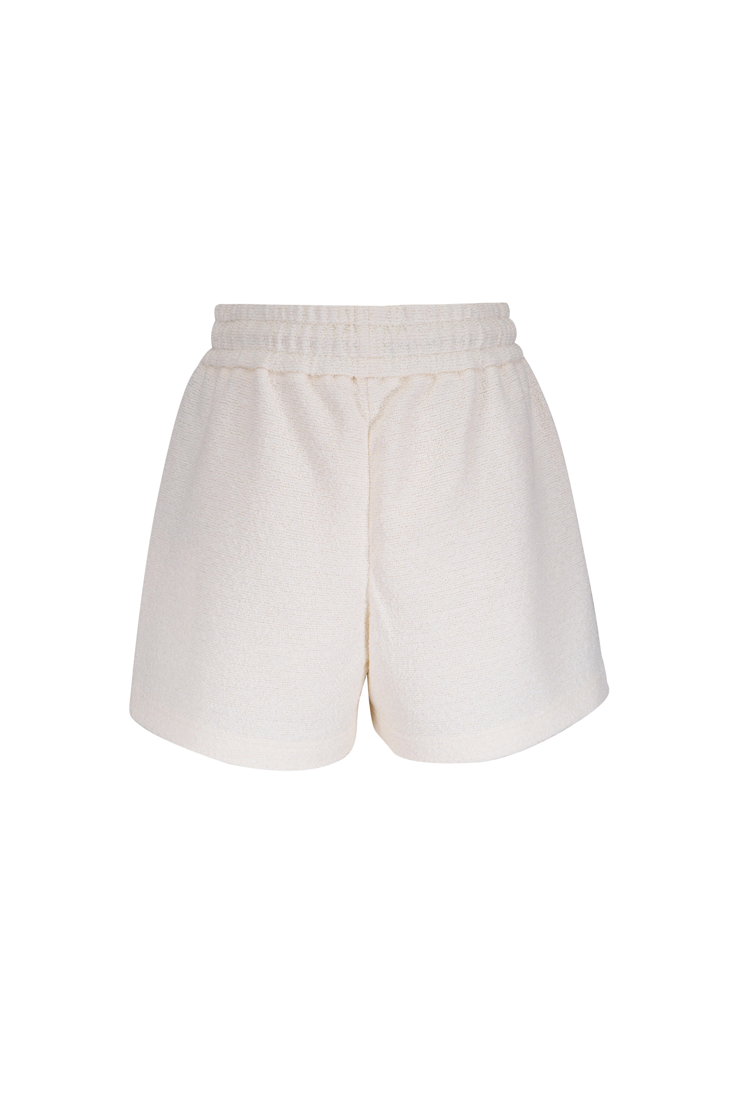 Moncler - Logo Patch White Drawstring Shorts