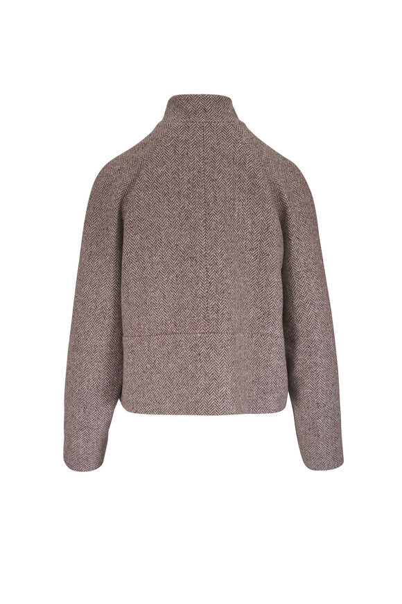 Kiton Beige & Brown Cashmere Virgin Wool Jacket - view 2