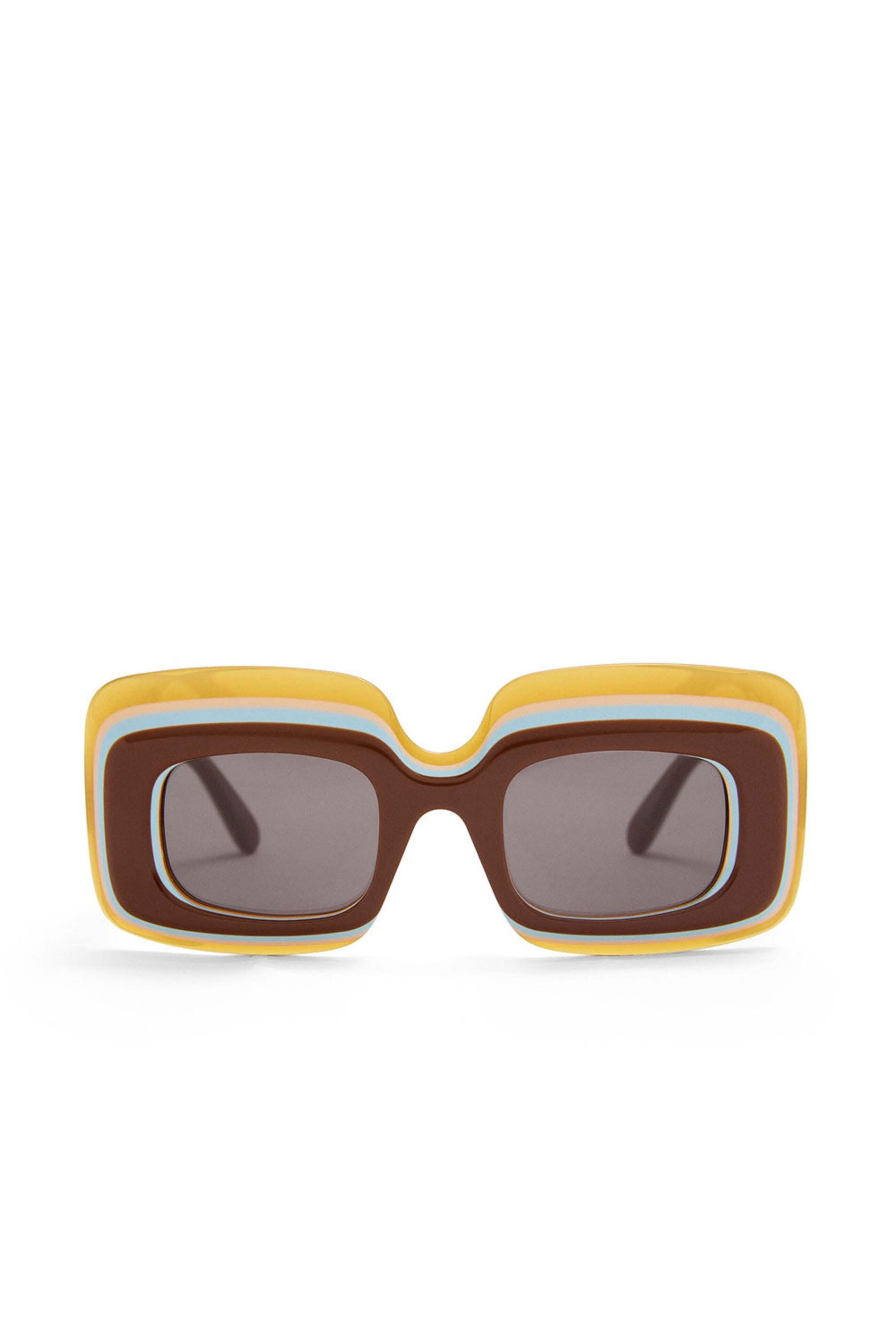 Loewe Sunglasses - Multilayer Rectangular Sunglasses