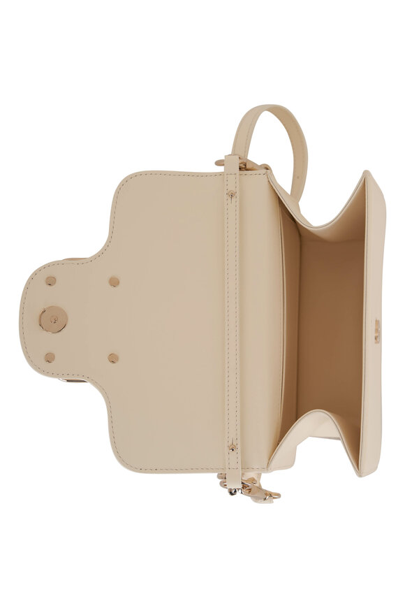 Valentino Garavani - Loco Ivory Leather VLogo Shoulder Bag